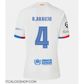 Barcelona Ronald Araujo #4 Seconda Maglia 2023-24 Manica Corta